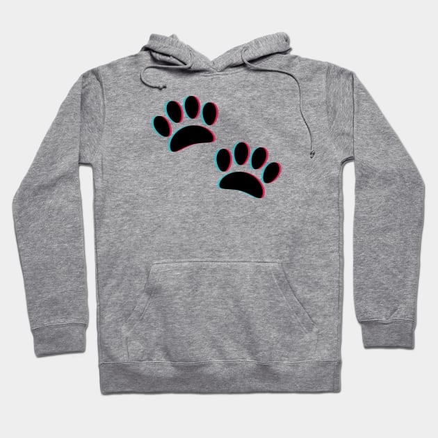 TikTok cat paw emoji smiley Black Hoodie by ThingyDilly